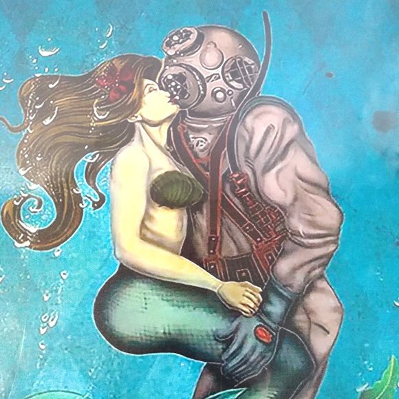 Mermaid Metal Sign - Large 18 x 12 Art - Have Fun - Picture 5 of 7